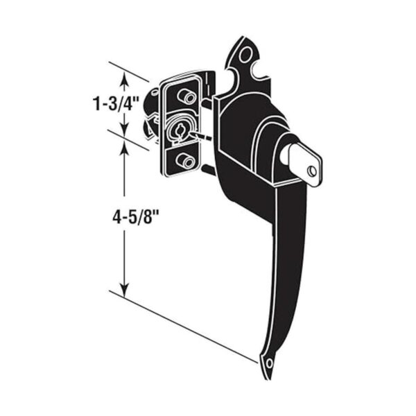 PrimeLine K 5080 Cerradura de botón colonial con llave y_2