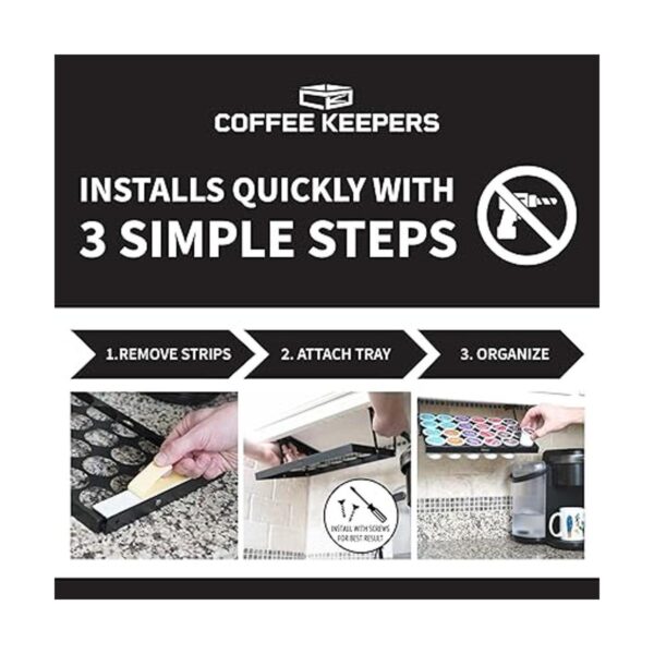 Coffee Keepers titular para bajo mesada para organizar y