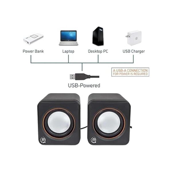 Manhattan Sistema de altavoces estéreo alimentado por USB_2