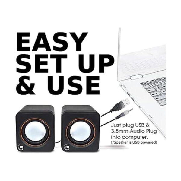 Manhattan Sistema de altavoces estéreo alimentado por USB_3
