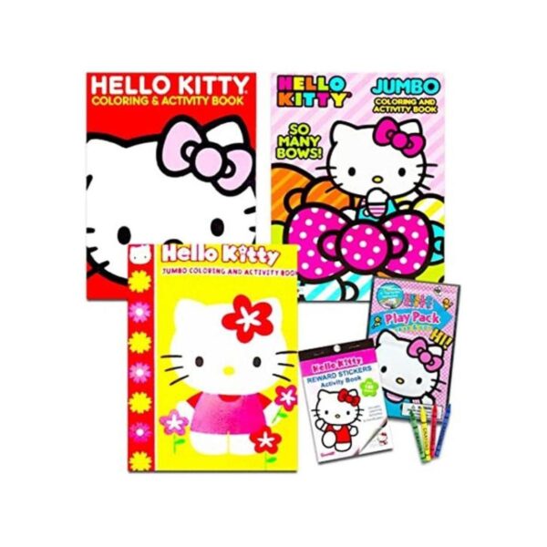 Hello Kitty Juego de libros para colorear y actividades_1