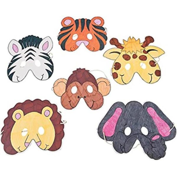Colorea tus propias máscaras de animales del zoológico_1