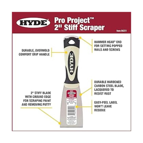 Hyde Herramienta 06221 2inch stiff Scraper_2
