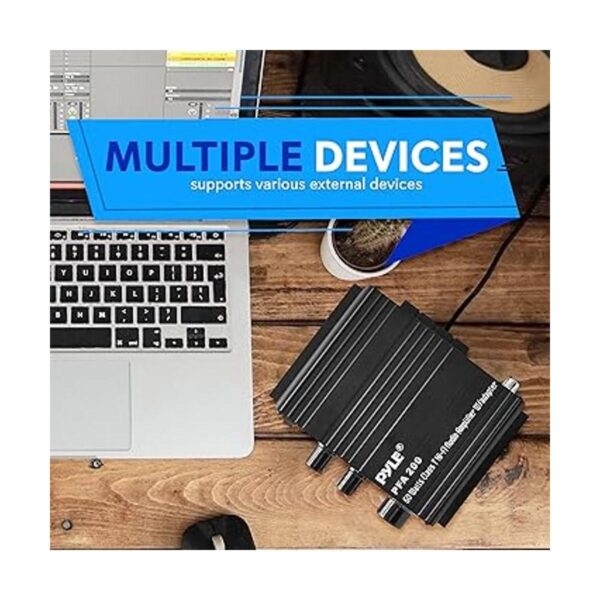 Pyle Mini amplificador de audio para el hogar receptor_6