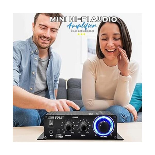 Pyle Mini amplificador de audio para el hogar receptor_5