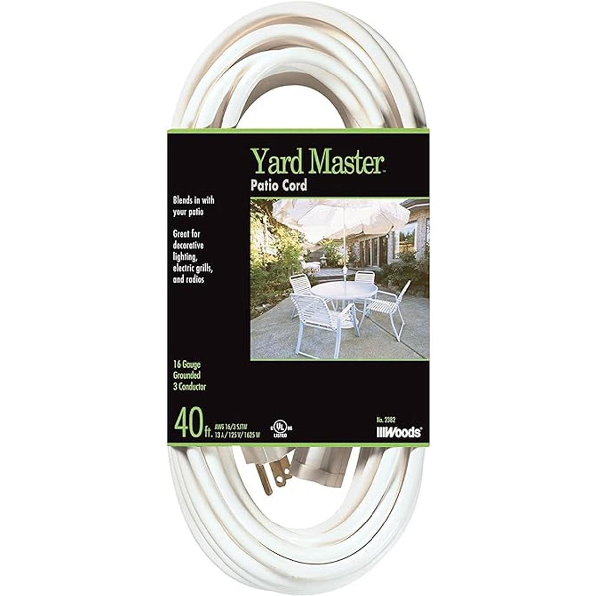 Cable de extensión Woods de 8 pies con bloqueador de