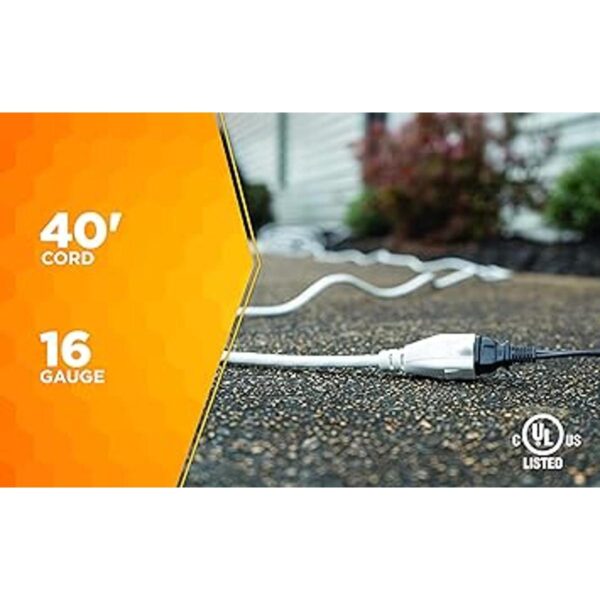 Cable de extensión Woods de 8 pies con bloqueador de_4