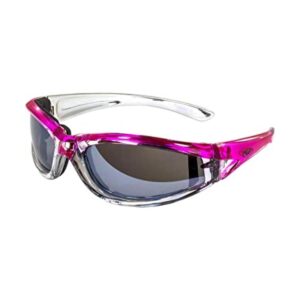 Mujeres Lady motocicleta anteojos de sol anteojos Rosa y_1