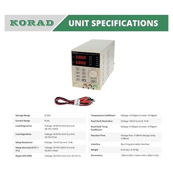 KORAD KA3005D Fuente de alimentación lineal de precisión_6