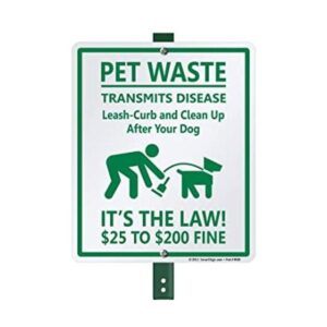 SmartSign Pet Waste Transmits Disease Clean Up After Your_1