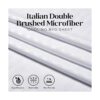 ITALIANO 4pc King Hoja Set de rayas color blanco_4