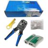 Kit de herramientas para conectores de redes probador de