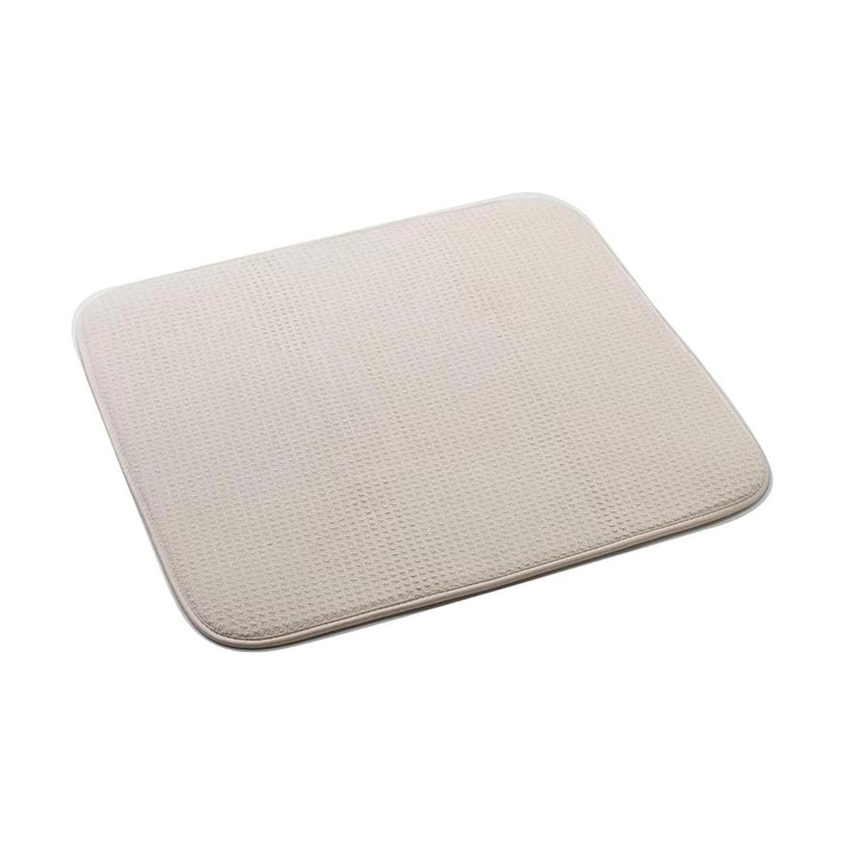 Tapete para secado de platos Norpro de microfibra Crema