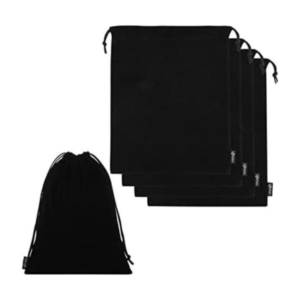 Cosmos Set of 2 Premium Black Travel Carry Drawstring_1