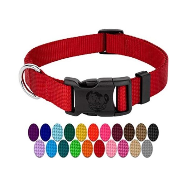 Country Brook Design Collar de nailon de lujo para perro