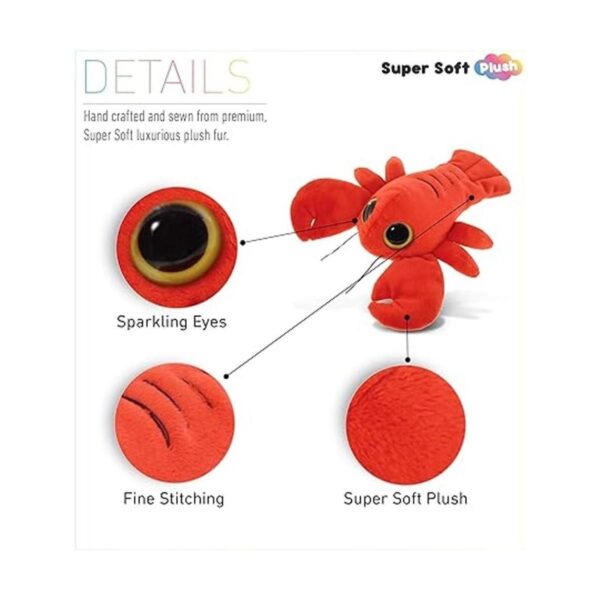 DolliBu Animal de peluche de langosta de peluche de piel_2