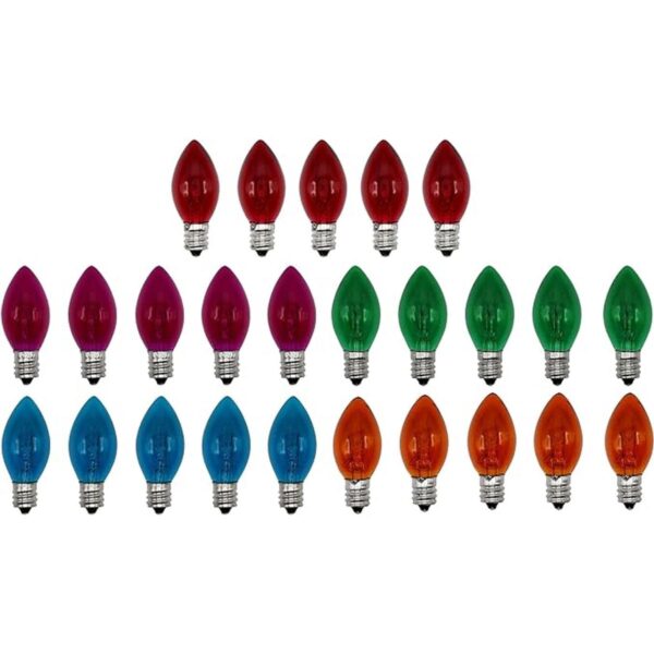 Creative Hobbies Box of 25 Colored Light Bulbs Random_4