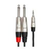 Hosa HMP003Y REAN Cable de ruptura estéreo TRS a dual de_3