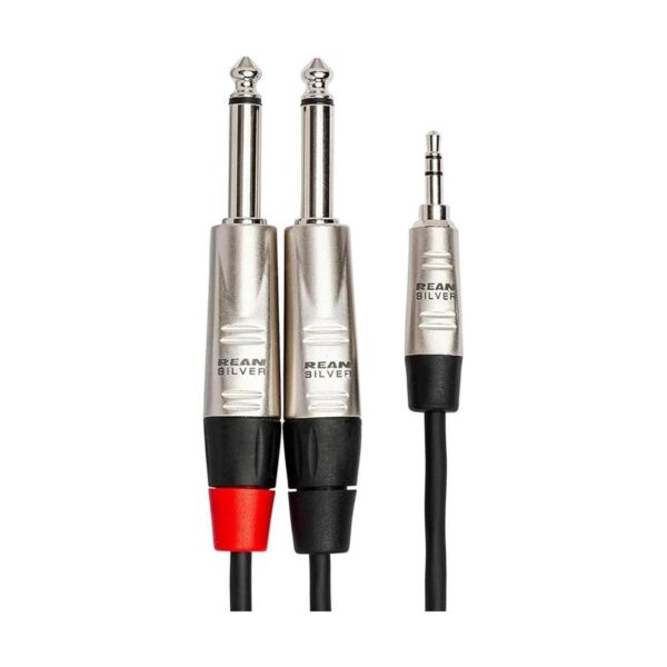 Hosa HMP003Y REAN Cable de ruptura estéreo TRS a dual de_3