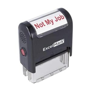 SELFINKING novedad Mensaje Stamp No My Job Tinta Roja_1