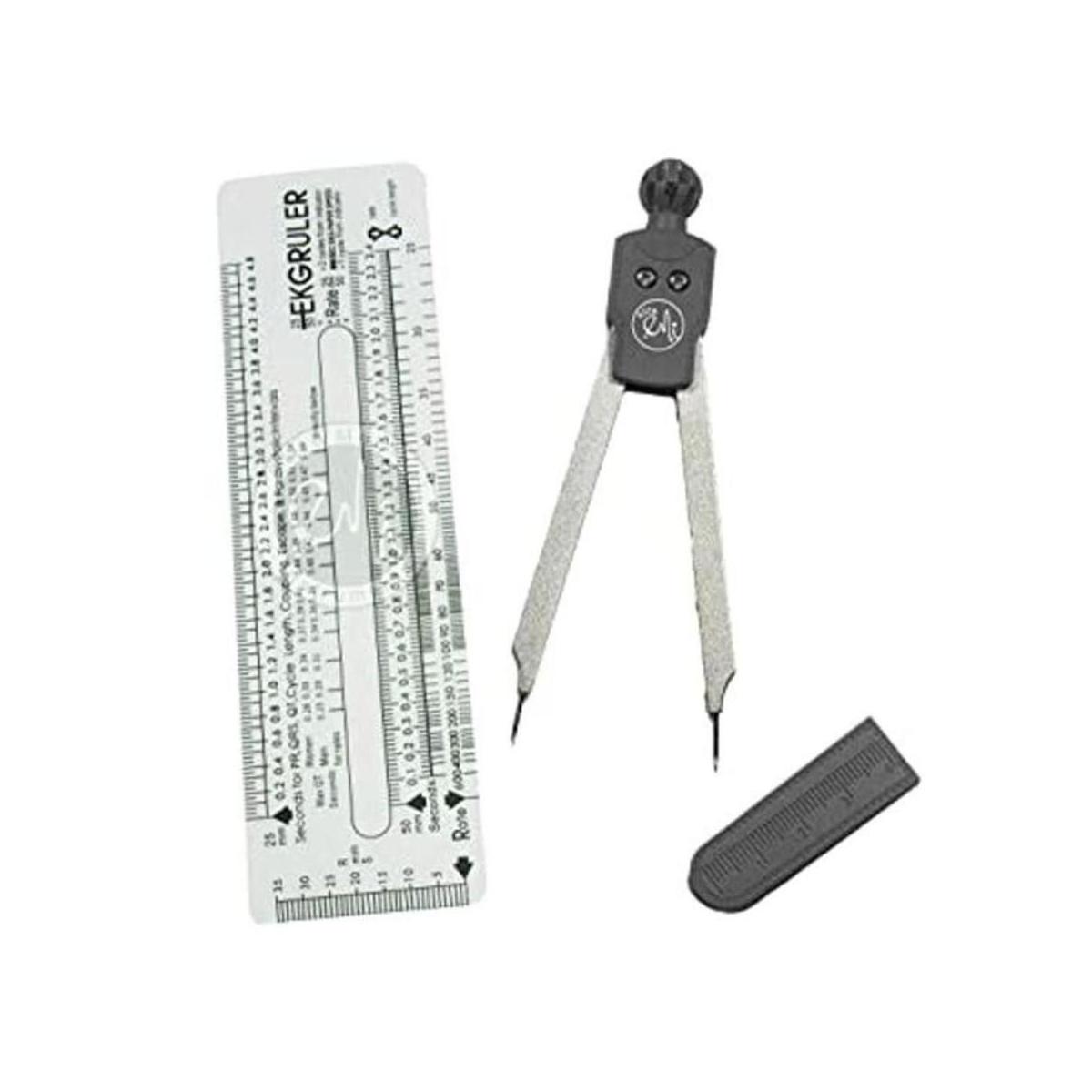 Scrubsmart calibrador y regla para electrocardiogramas