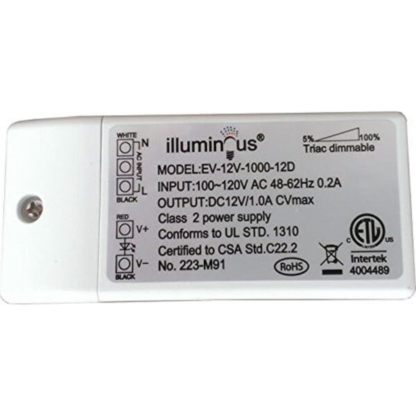 Pack de un 1 12 V 12 W regulable CV DC LED Driver ETL_1