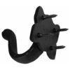 Renovators Supply Gancho de pared de hierro fundido negro