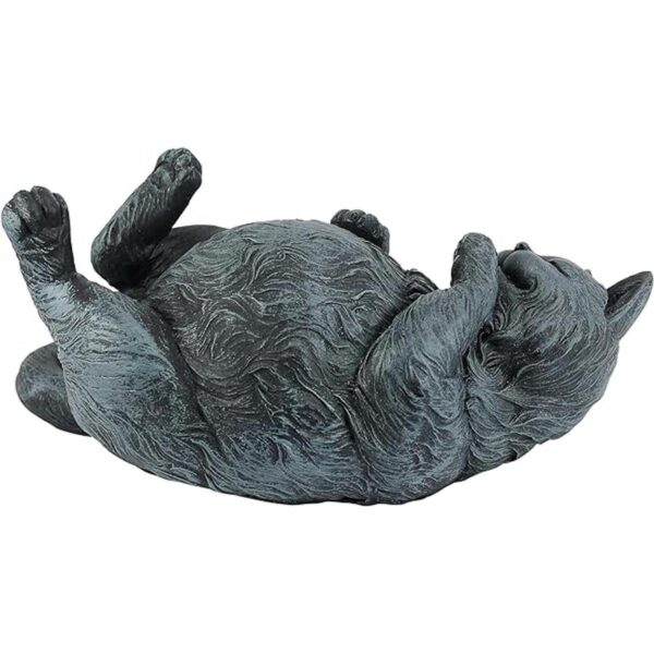Design Toscano Estatua de gato juguetón en la espalda_4