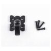Renovators Supply Gancho de pared de hierro fundido negro