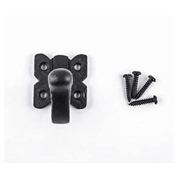 Renovators Supply Gancho de pared de hierro fundido negro