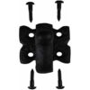 Renovators Supply Gancho de pared de hierro fundido negro