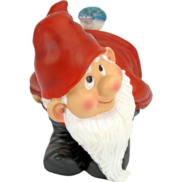 Design Toscano Loonie Moonie Estatua de gnomo de jardín_5