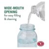 PerkyPet 1 tarro Mason Wild Bird Waterer 783 azul