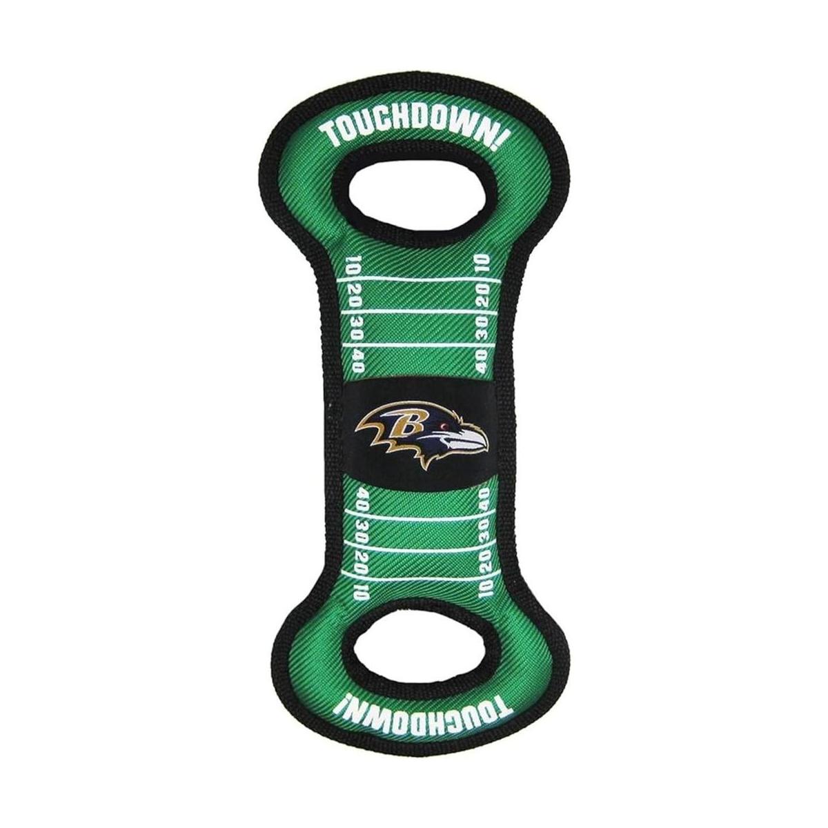 Pets First Baltimore Ravens Football Field Tug Toy