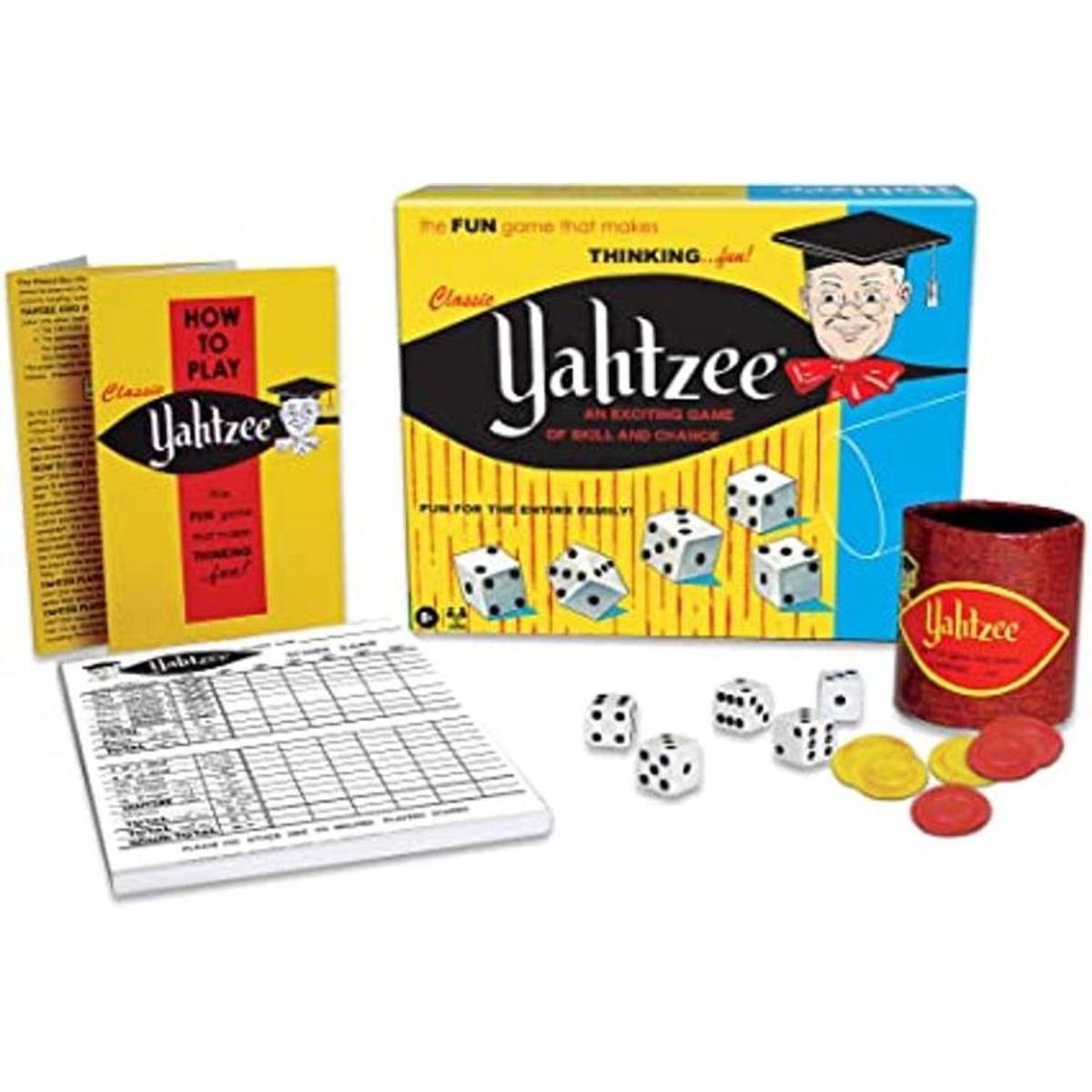 Juego clásico de habilidad y azar Yahtzee. ninguno
