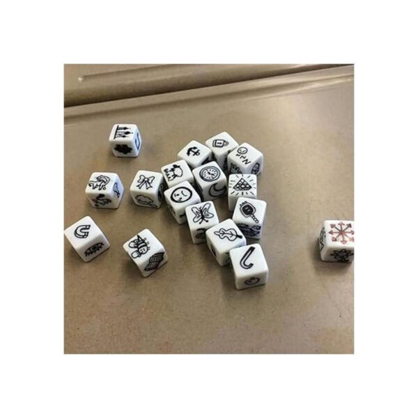 Nakimo Dados blancos en blanco de 0.630 in paquete de 50_5
