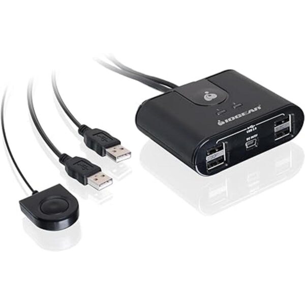 IOGEAR USB 2.0 2x4 Peripheral Switching Hub 2 PC Share To_2