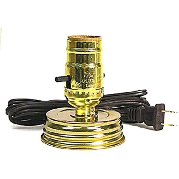 Creative Hobbies Mason Jar Lamp Making Kit is PreWired_1