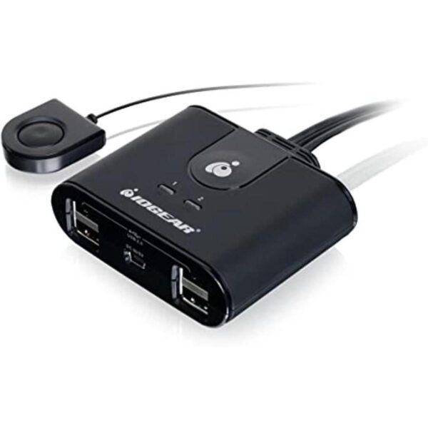 IOGEAR USB 2.0 2x4 Peripheral Switching Hub 2 PC Share To_1