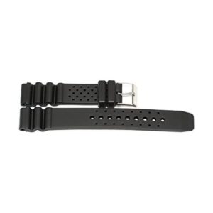 Correa de goma negra de 0.709 in para reloj deportivo para_1