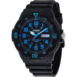 MRW200H 2BV Reloj negro con neodisplay y correa de_1