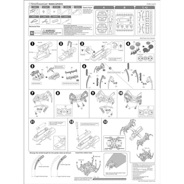 Kit de actividades de la ciencia Smithsonian araña robótica_3