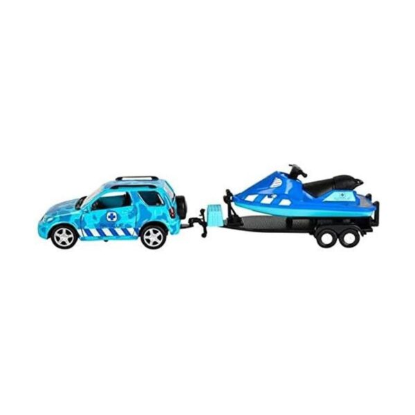 Rhode Island Novelty Aquatic 4 x 4 con remolque y moto_1