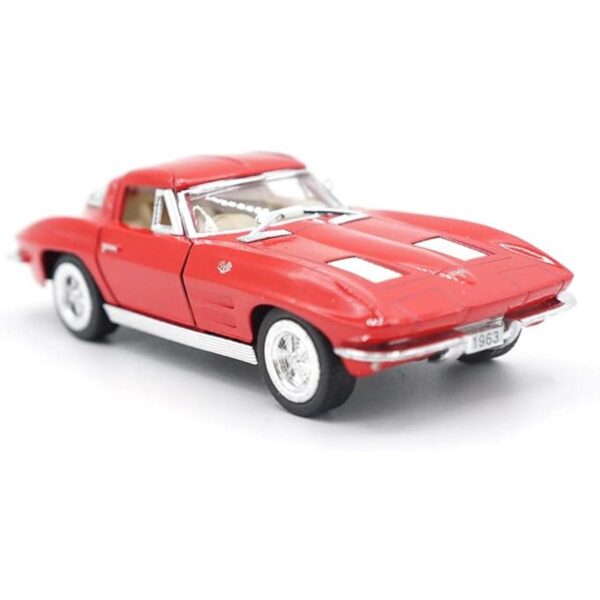 Chevy 1963 Corvette Stingray escala 136 rojo_1