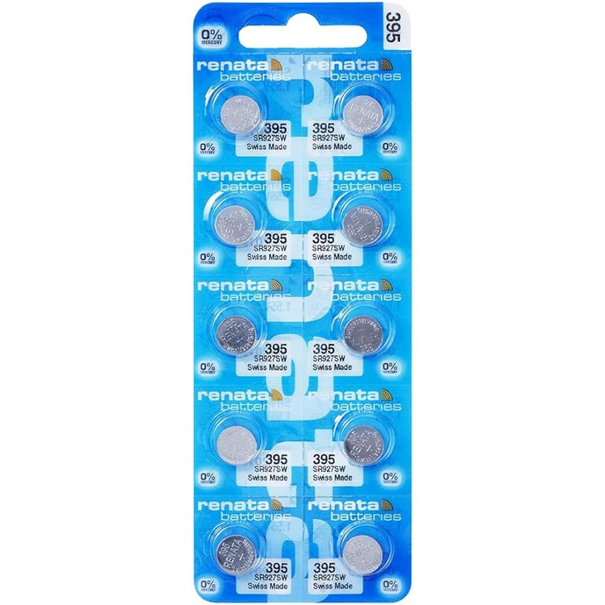Renata 395 SR927SW Baterías Batería de reloj de óxido