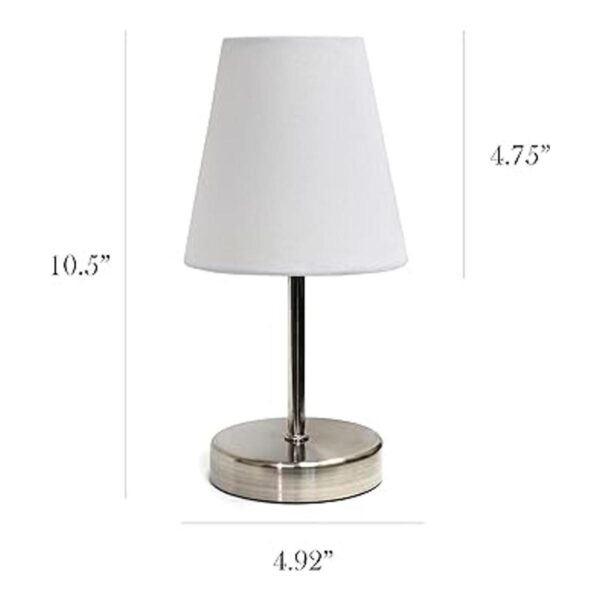 Simple Designs Home LT2013RED lámpara de mesa con pantalla_3
