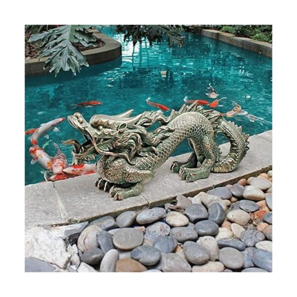 Design Toscano EU9306 Estatua de jardín del dragón_5