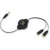 ReTrak etcablesplblk Retractable auricular Splitter Negro_1