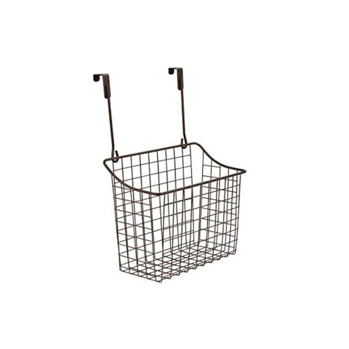 Cesta de rejilla Spectrum para clóset Acero Bronce L