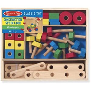 Kit de construcción de madera Melissa Doug en una caja